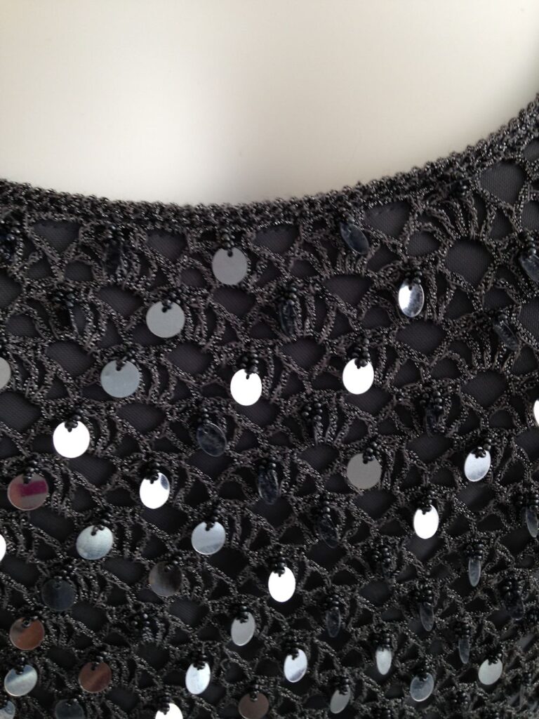 sequin tank up close