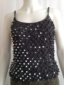 Sequin Tank Top front