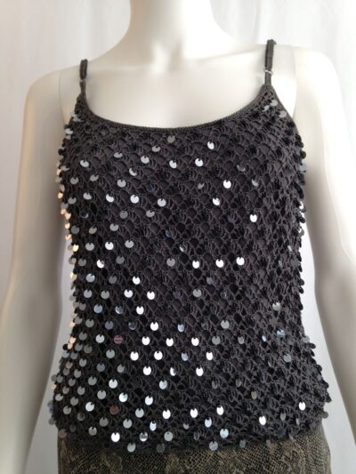 Sequin Tank Top front