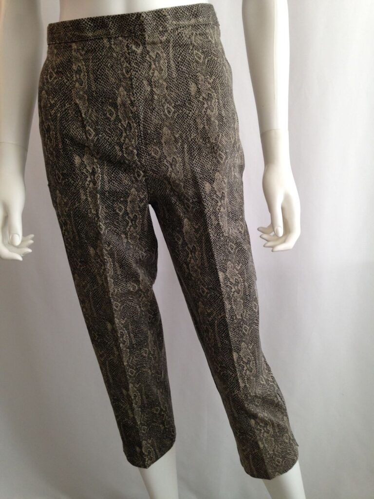 Snake Print Capri Pant front