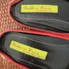 Red zebra mules label