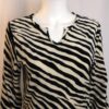 Zebra velour top front