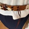 Calf's Hair belt front