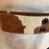 Calf's belt close up