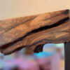 olive wood mirror, live edge mirror