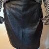 Leather skirt front