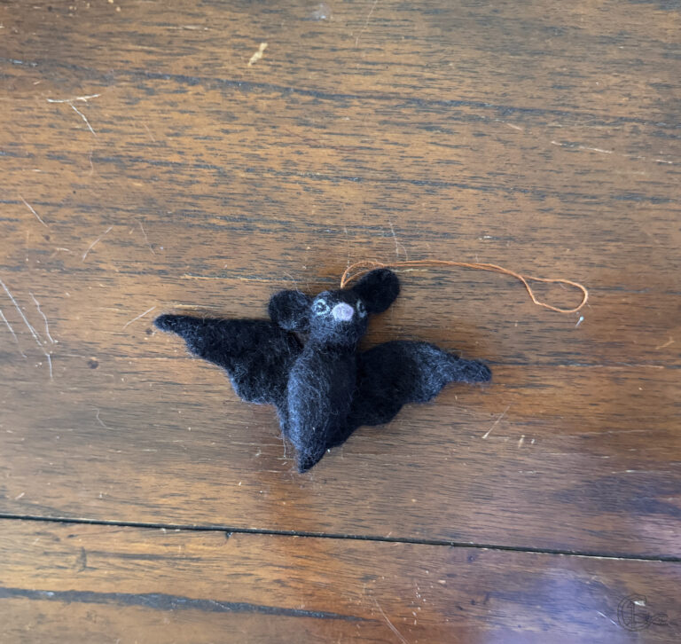 Needle felt bat by CeeBeers
