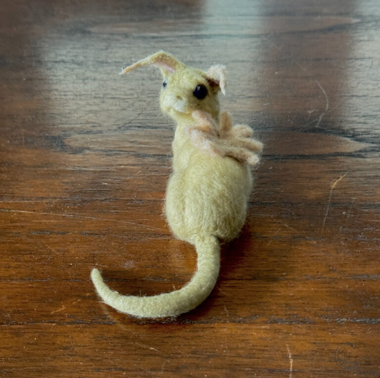 Needle felt waking dragon by CeeBeers