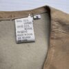 Tan suede top tag