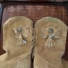 Tan Fringe boots discoloration