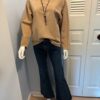 Levi 6 tan top bolo tie on model