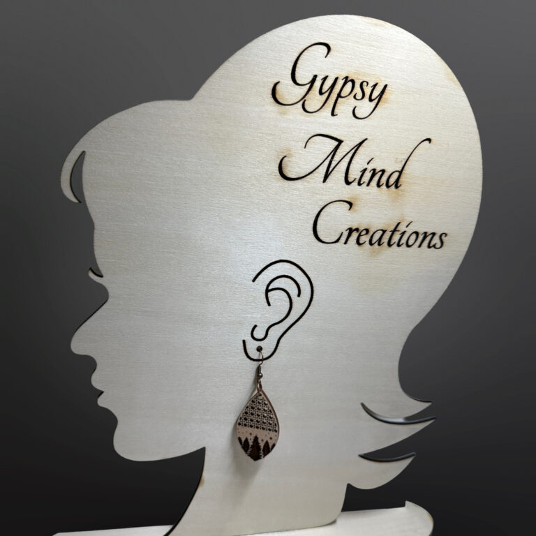 Winter Scene Boho Rattan Wood Dangle Earrings Handmade Jewelry 3 Winter Scene Boho Rattan Wood Dangle Earrings 1