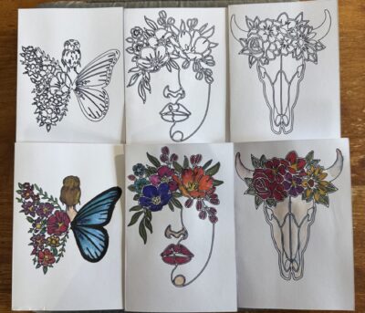 Customizable Hand Painted Cards