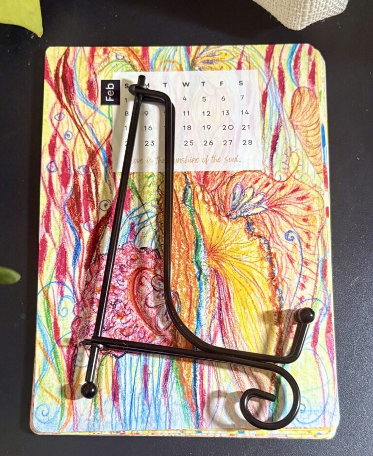 2026 hand paint art Botanical Desk Calendar 2 2026 Botanical Desk Calendar