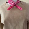 Tan suede top with bandana