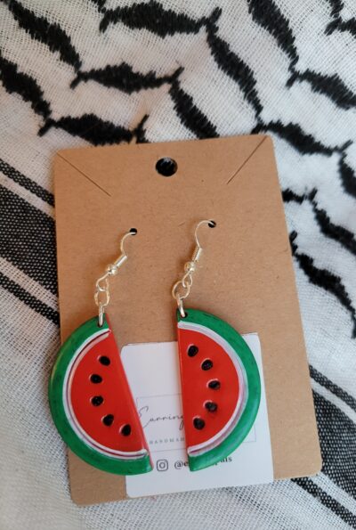 Palestine Watermelon Earrings - Proceeds donated to families in Gaza