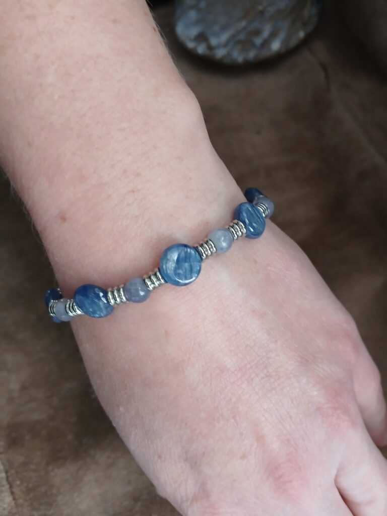 "Before You Speak" - Kyanite & Iolite Stretch Bracelet 2 20251113 112337