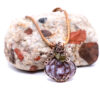 Grounding Magic Plume Agate Pumpkin Necklace