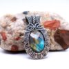 Awakened Magic Wire Wrapped Faceted Labradorite Necklace