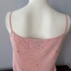 Pink sweater set tank top back