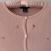 Pink Sweater set cardigan close up