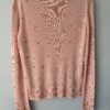 Pink Sweater set cardigan back view