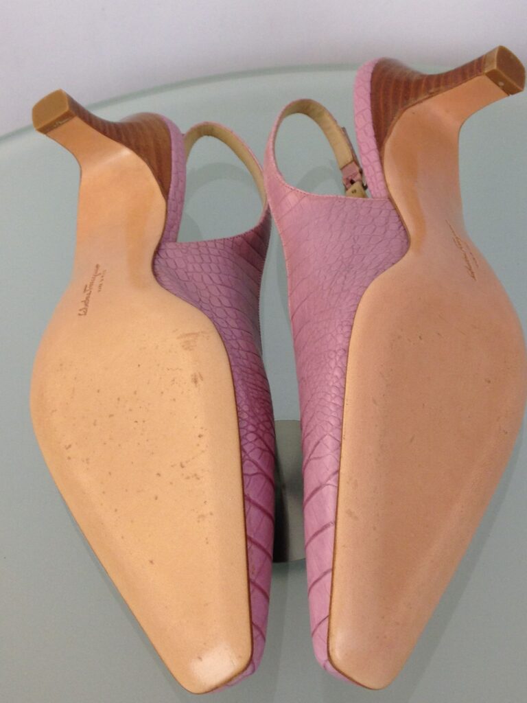 Ferragamo Pink shoes bottom soles