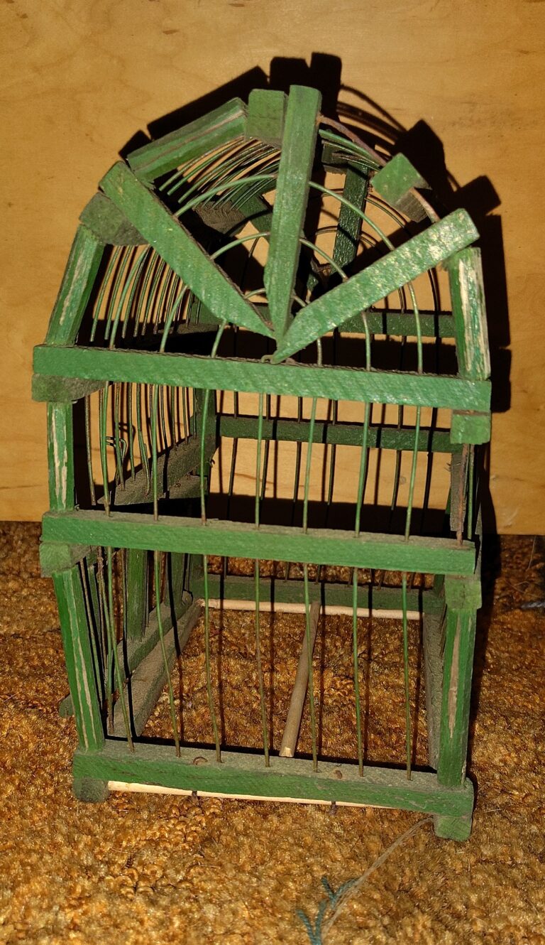 Vintage Primitive Wood and Wire Bird Cage 7 IMG 20251102 214504113