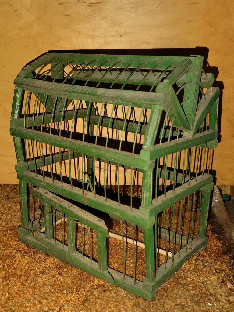 Vintage Primitive Wood and Wire Bird Cage 6 IMG 20251102 214511802