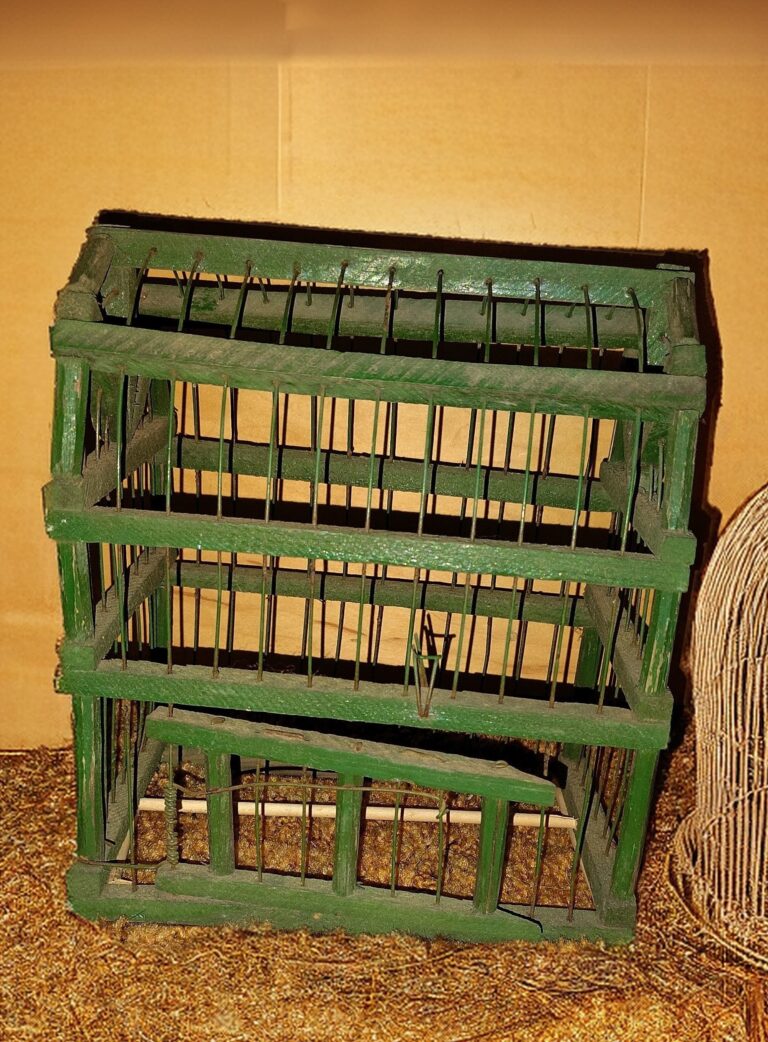 Vintage Primitive Wood and Wire Bird Cage 5 IMG 20251102 2145188812
