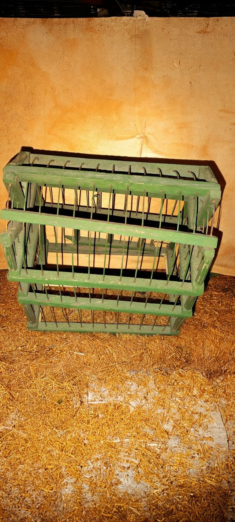 Vintage Primitive Wood and Wire Bird Cage 2 IMG 20251102 2145413112