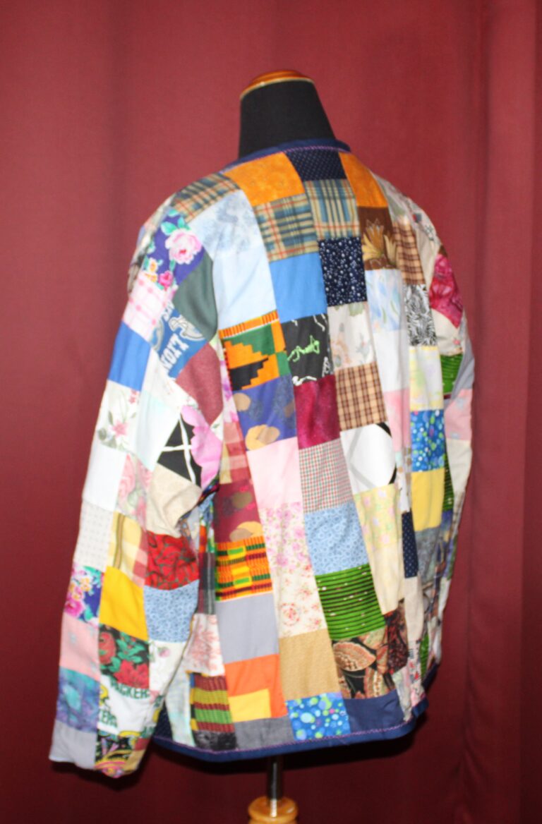 Upcycled Denim Jacket 7 Upcycled Denim Jacket Lining Sleeve view