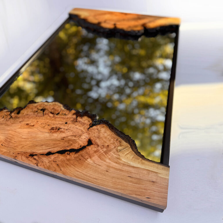 Cherry Burl Live Edge Mirror - Rare Wood Wall Art 6 IMG 4440