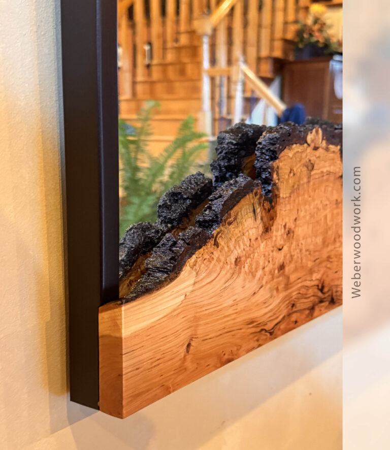 Cherry Burl Live Edge Mirror - Rare Wood Wall Art 4 IMG 4578