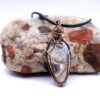 Bold & Captivating Wire Wrapped Laguna Lace Agate Necklace