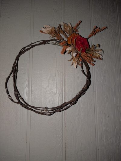 The Legacy Wreath: Ultimate Custom Barbed Wire Decor, Designed by You