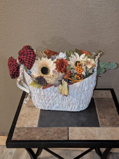 The Harvest Hearth Basket (Red Buffalo Check)
