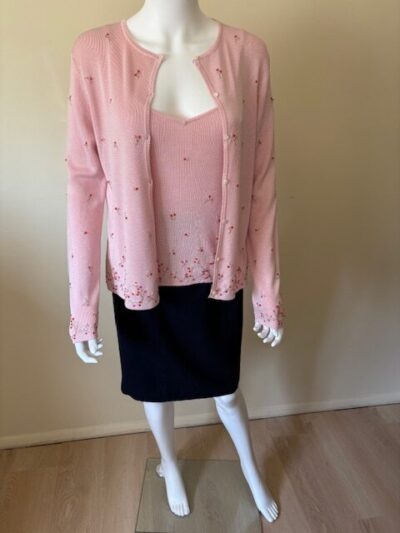 Pink Sweater Set front