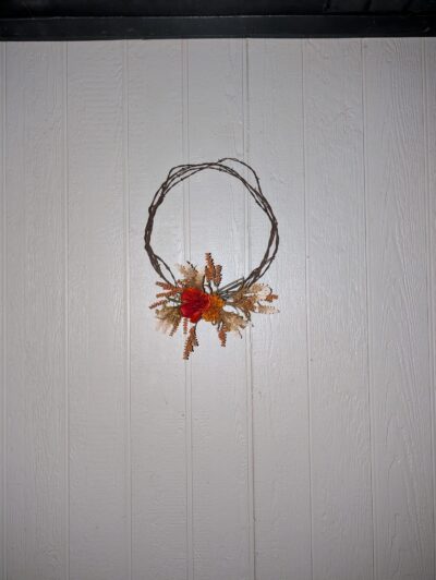 The Rancher's Wreath: Authentic Barbed Wire & Autumn Boho Blooms