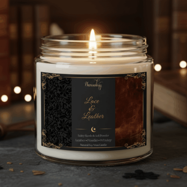 lace leather soy candle phenixology bath body 8369732