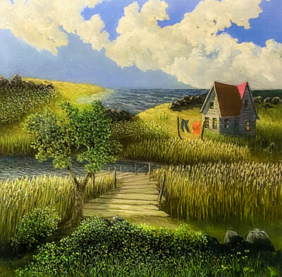 Stroll through Artistry: Limited edition print from original oil painting