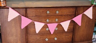 Crochet Bunting - Cute Home Decor - multiple colors