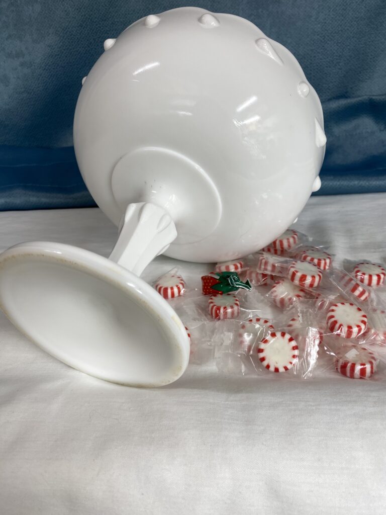 Vintage Milk Glass Pedestal Compote Dish 3 DMB milk glass compote IMG 5934 12
