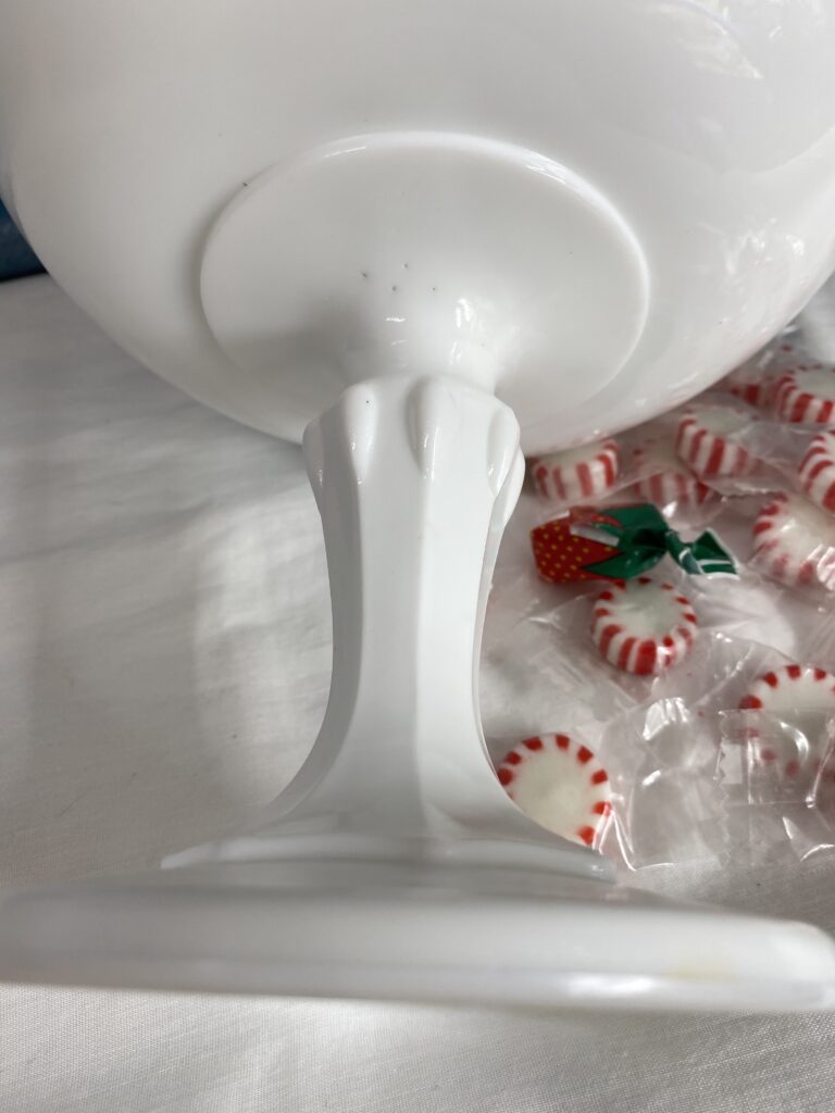 Vintage Milk Glass Pedestal Compote Dish 2 DMB milk glass compote IMG 5934 13