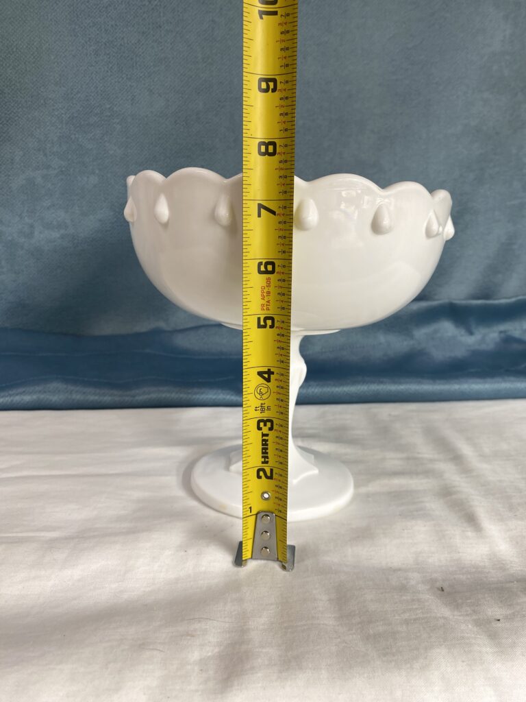 Vintage Milk Glass Pedestal Compote Dish 9 DMB milk glass compote IMG 5934 3