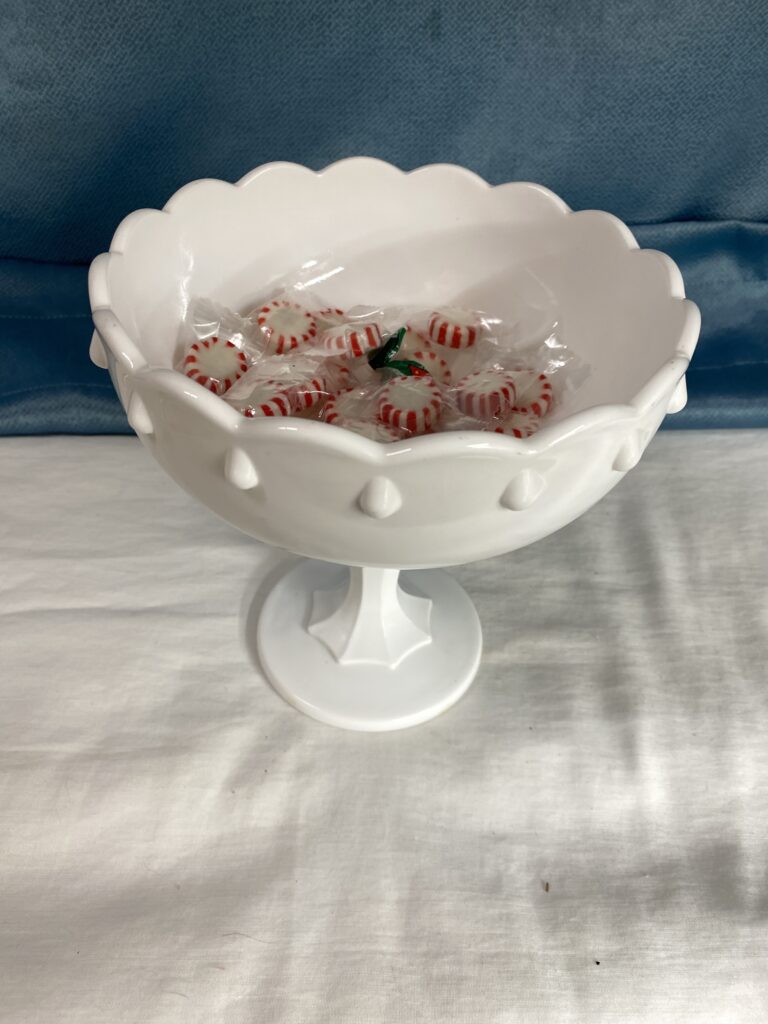 Vintage Milk Glass Pedestal Compote Dish 7 DMB milk glass compote IMG 5934 7