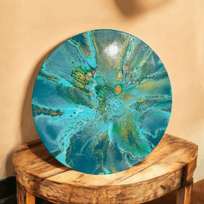 Riptide (12" Original Fluid Art Painting)