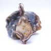 Peaceful Spirit Wire Wrapped Plume Agate Necklace
