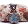 Serene Tides Wire Wrapped Aquamarine Necklace