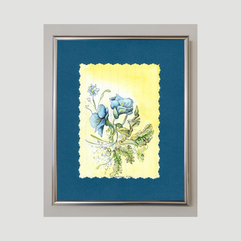V1 1227 Floral Burst 6 framed gc1080